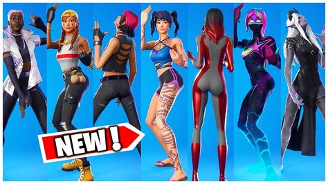 Fortnite New Copines Emote With 30 Skins New Icon Emote In Chapter 3 Season 4 Copines Dance