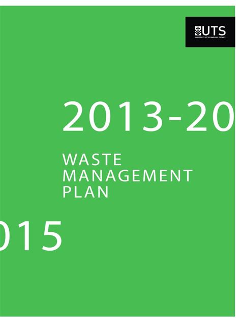 Waste Management Plan140301 Pdf