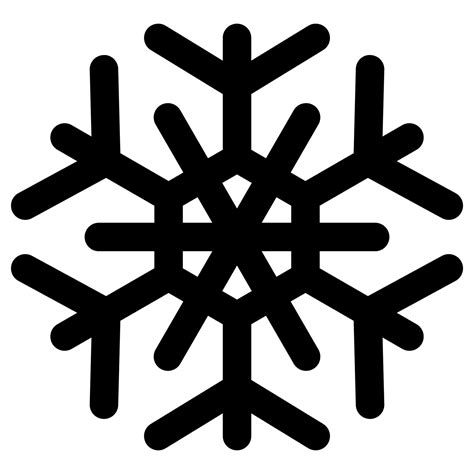 Snowflake vector Christmas icon logo snow, Outline style 16281224 ...