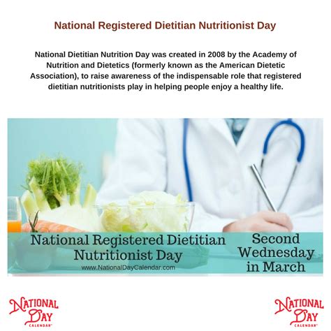 National Registered Dietitian Nutritionist Day Second Wednesday In