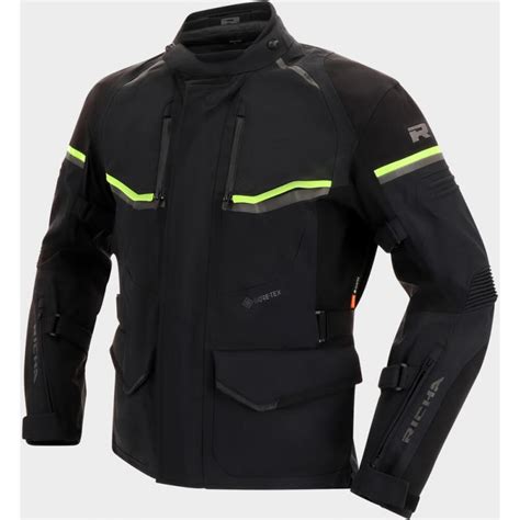 Richa Atlantic Gtx Jacket Black Fluo Yellow Worldwide Shipping