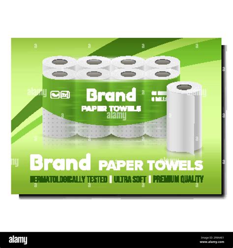 Paper Towels Creative Promotional Poster Vector Stock Vector Image And Art Alamy