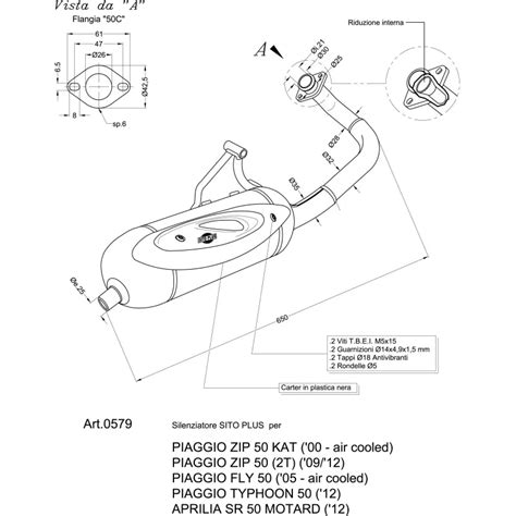 Chappement Ligne Compl Te Sito Sitoplus Pour Aprilia Sr Motard