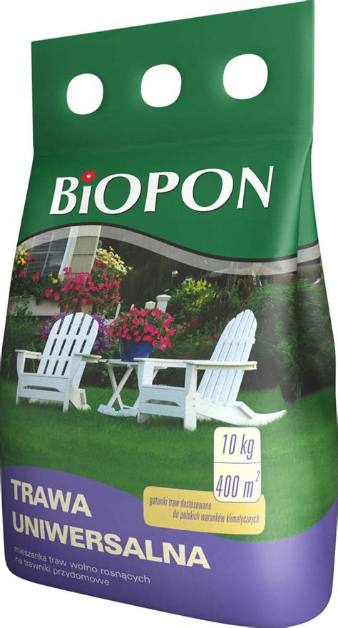 BIOPON Nasiona Trawy Uniwersalnej 400 m² 10 kg 5904517009011 Cena