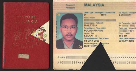 Malaysia International Passport — Model G Variety I — Proprietary Biometric Passport