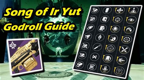 Song Of Ir Yut Adept Godroll Guide Destiny Youtube