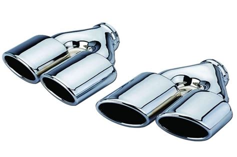 Universal Stainless Steel Exhaust Tips Bmw M Look Dual X D Set