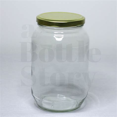 1000ml Plain Glass Jar Round A Bottle Story