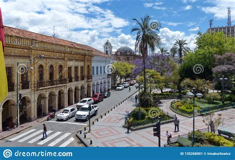 Cuenca Ecuador View At Street Luis Cordero And Abdon Calderon Park