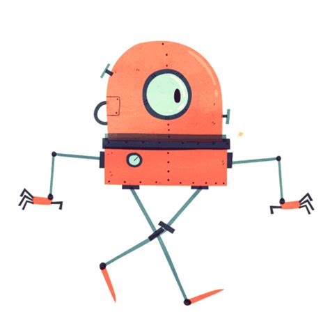 Cartoon Robot Walking  Various Formats From 240p To 720p Hd Or