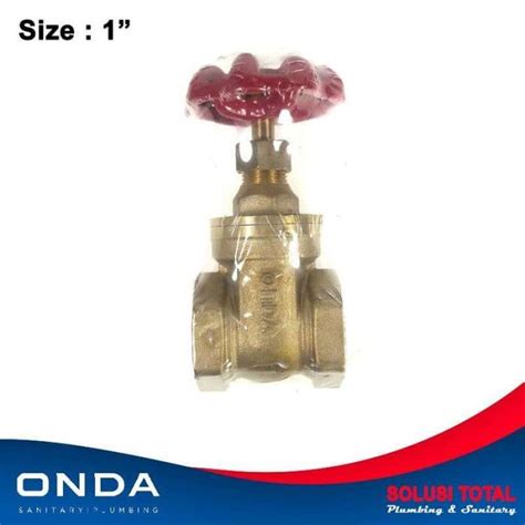 Jual Onda Stop Kran Gate Valve Fh Kuningan Inch Keran Putar Di