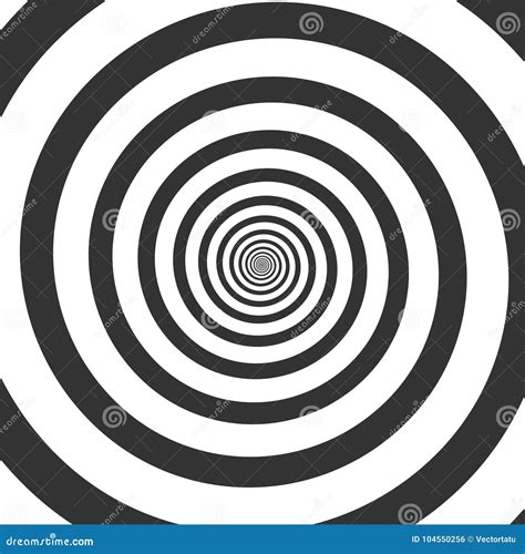 Hypnotic Spiral Psychedelic Swirl Stock Vector Illustration Of