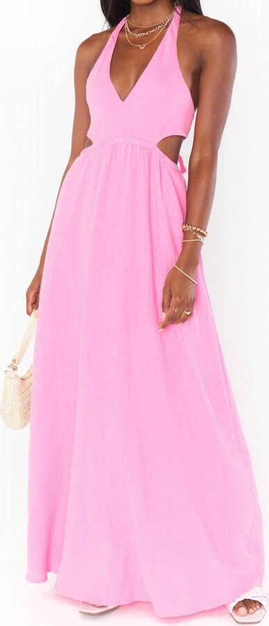 Show Me Your Mumu Marisol Maxi Dress In Bubblegum Gauze Shopstyle