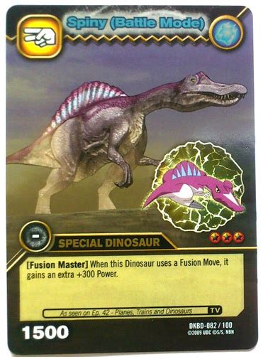 Image - Spinosaurus - Spiny Battle Mode TCG Card 3-DKBD-Silver.jpg ...