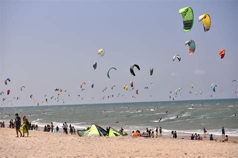 Caucaia Bate Pr Prio Recorde Mundial Kitesurfistas Velejando No