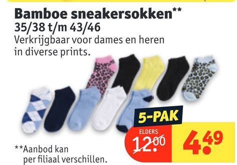 Bamboe Sneakersokken Aanbieding Bij Kruidvat