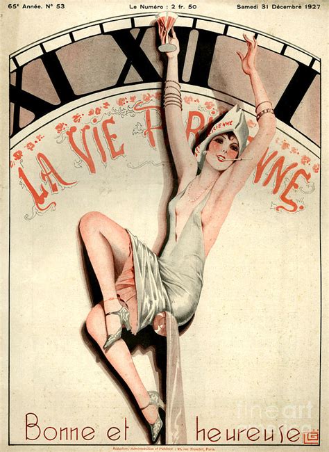 1920s France La Vie Parisienne Magazine 213 Drawing By The Advertising