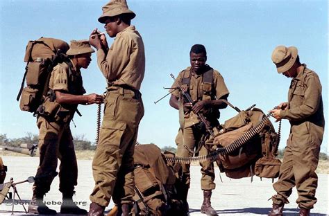 South African Defence Force Troops Preparing For A Patrol [960x633] R Militaryporn