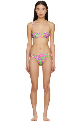 Ssense Exclusive Multicolor Sweetheart High Waisted Bikini By Mirror