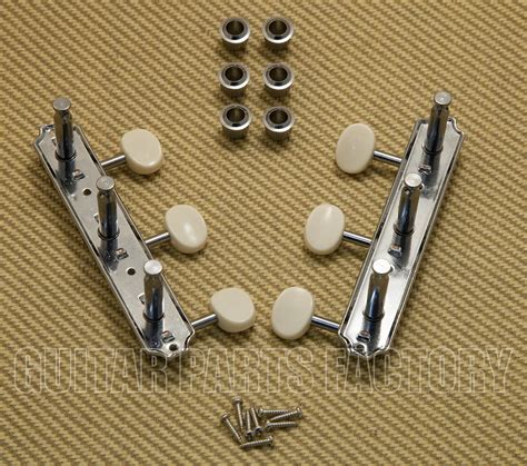 Wj 15ib Chrome Wilkinson Lap Steel Guitar Tuners With Ivoroid Buttons