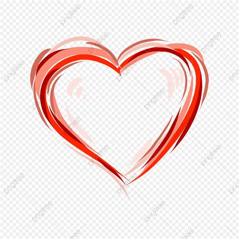 Heart With Love Clipart Transparent Background Red Pink Love Heart