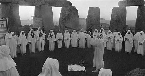 Members Of The Ancient Order Of Druids Celebrate The Longest Day Of The Year The Summer