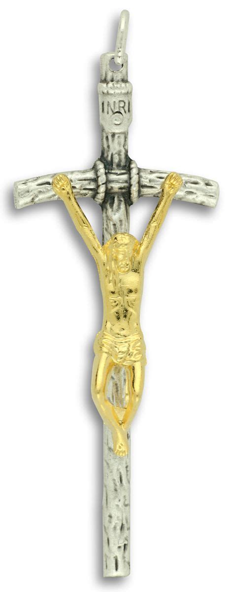 Buy Large Two Toned Papal Crucifix 214in Ts Catholic