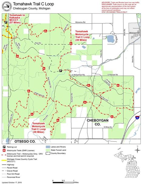 Tomahawk Trail System Cheboygan Area Trailways