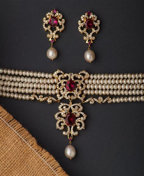 Beautiful Real Pearl Necklace Set - Chandrani Pearls