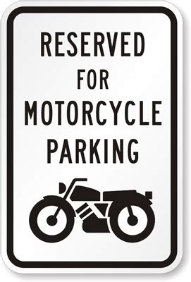 Motorcycle Parking Signs | Best Prices on Motorcycle Parking Signs