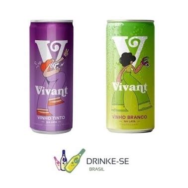 Kit C 2 Unidades De Vinho Em Lata Vivant Tinto Branco Shopee Brasil