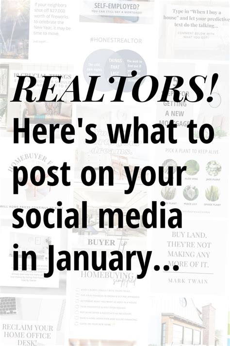 January Real Estate Social Media Post Ideas For Realtors In 2024 Real