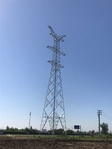 Four Legged Angle Steel Tower For Power Transmission According With