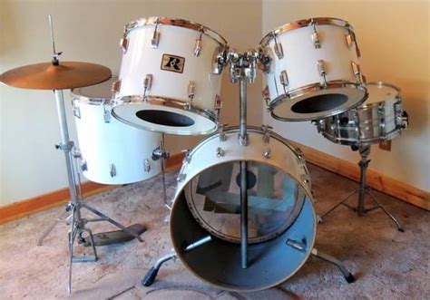 1976 Classic Rogers Drum Occur New England White For Sale In Coleta