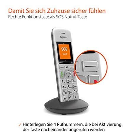 Gigaset E390HX Senioren DECT Universalmobilteil Smartphone Test 2024