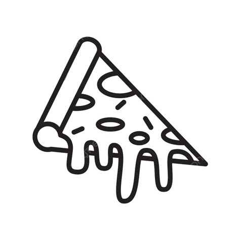 Pizza Icon Vector Design Templates White On Background Pizza Drawing