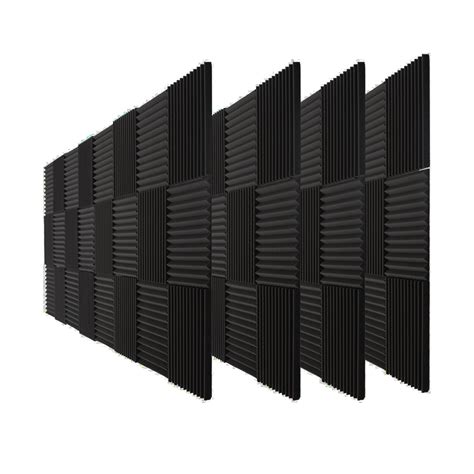 BEIYIN 50 Pcs High Density Wedge Acoustic Foam 30x30x2 5cm