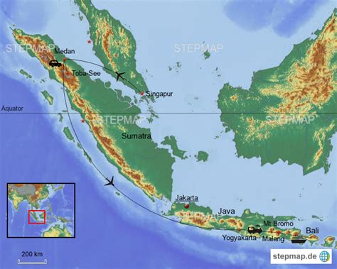 Stepmap Indonesien Landkarte F R Indonesien