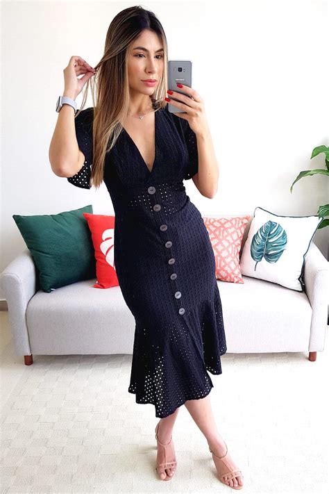 Vestido Midi Colcci Laise Preto Babadotop