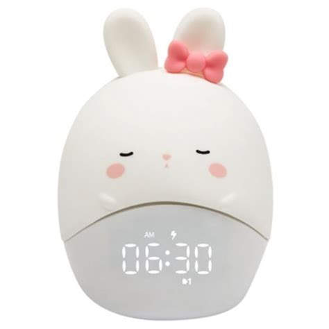 Lapin RéVeil éTudiant LED Horloge de Chevet NuméRique Chambre D Enfant