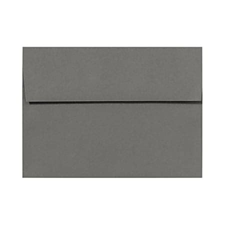 LUX Invitation Envelopes A7 Peel Stick Closure Smoke Gray Pack Of 500