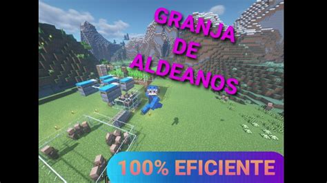 GRANJA DE ALDEANOS 100 EFICIENTE Tutorial Minecraft Java Y Bedrock