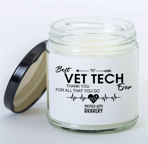 Vet Tech Gifts Scented Candle Thank You Gifts For Veterinary Etsy