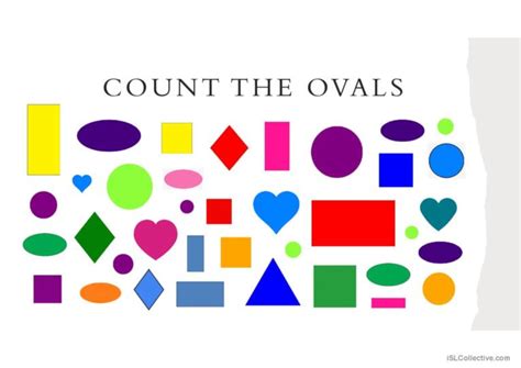 Counting Shapes Vocabulary Flashca English Esl Powerpoints