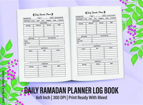 Ramadan Planner Logbook For Kdp Interior Ramadan Planner Logbook