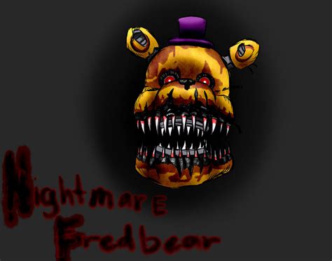 Nightmare Fredbear Head By Terra Grace On DeviantArt