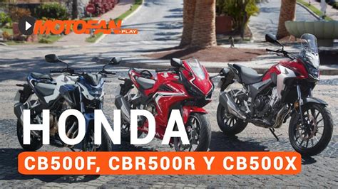 Honda CB500F CB500X CBR500R 2019 Prueba opinión y detalles