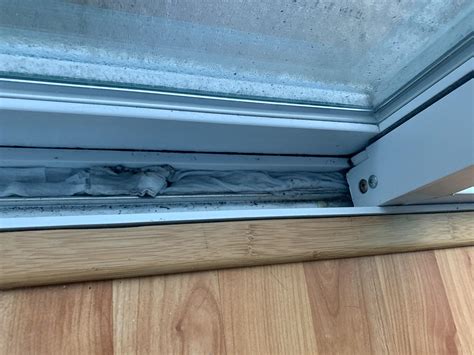 Sliding Door Leaking Into The Track How Can I Fix It R Homeimprovement