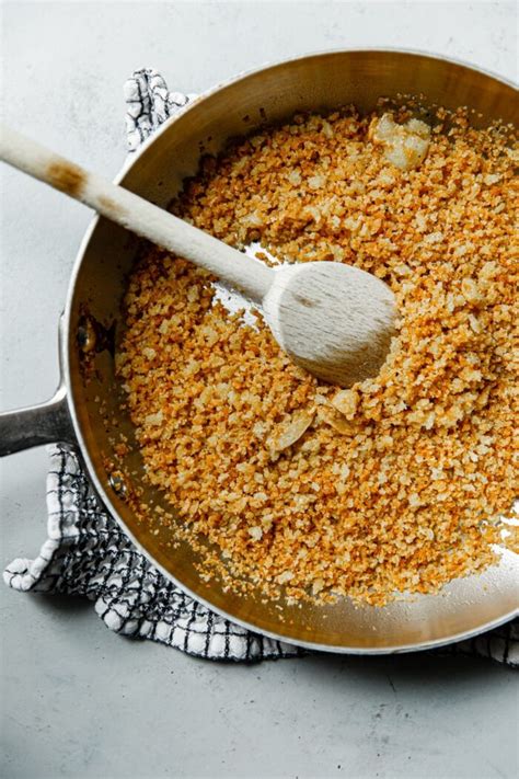 Crispy Garlic Bread Crumbs A Beautiful Plate