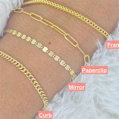 Solid 14k Gold Bracelet Paperclip 7inch Trending Gold Etsy